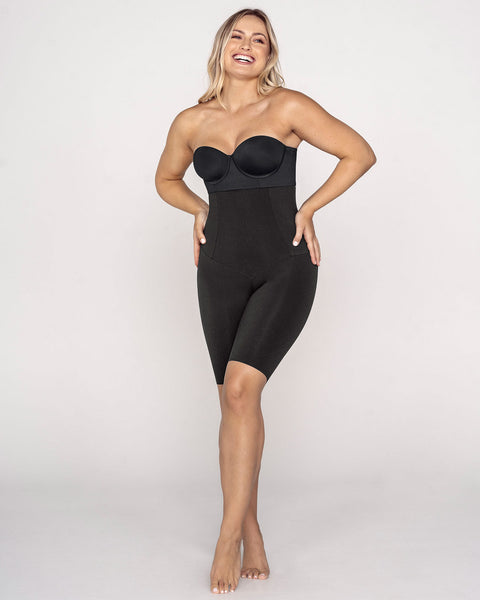 Panty faja de tiro alto con control abdomen y cintura#color_700-negro