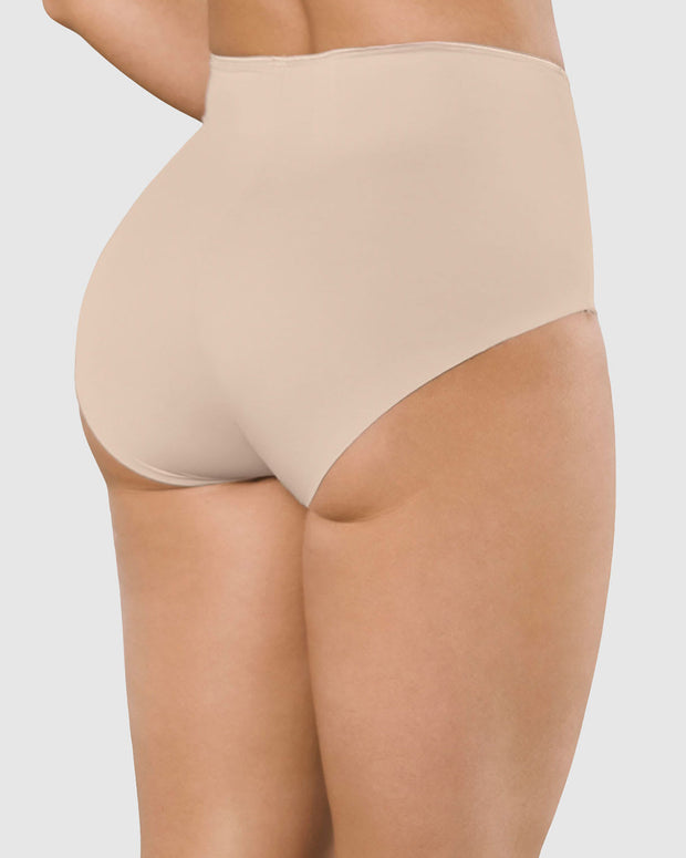 Panty clásico invisible con tela inteligente sin costuras ni elásticos#color_802-cafe-claro