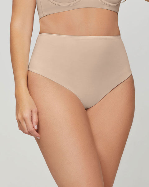 Panty faja brasilera de control fuerte tiro alto#color_802-cafe-claro