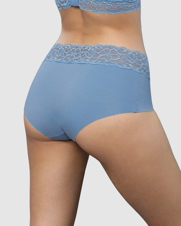 Panty hipster en tela ultraliviana con franja de encaje#color_506-azul-claro