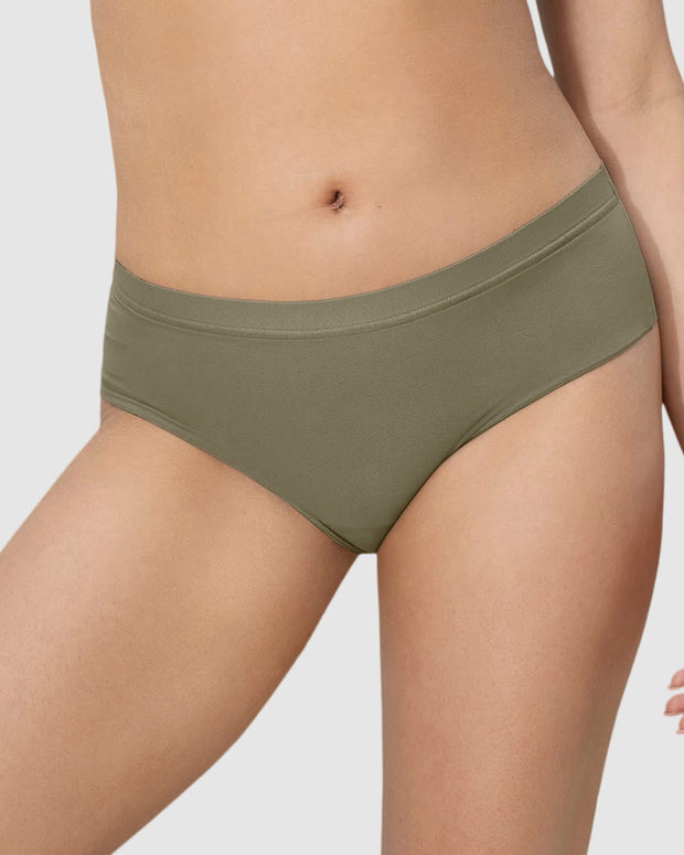 Panty cachetero invisible talla única comodidad total#color_606-verde-oliva