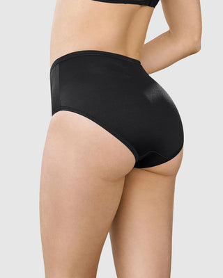 Panty clásico pierna alta con excelente cubrimiento tela suave#color_700-negro