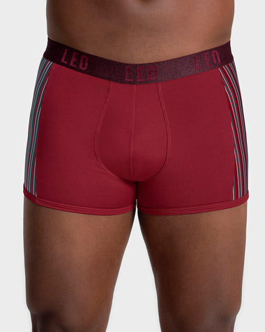 Bóxer corto con tecnología de ajuste perfecto en microfibra#color_174-vino-tinto