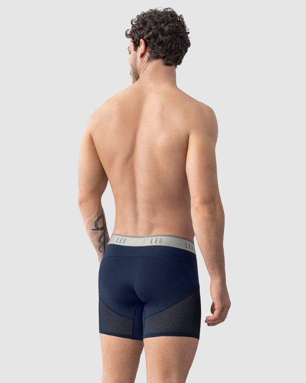 Bóxer medio de secado rápido con mallas transpirables en microfibra