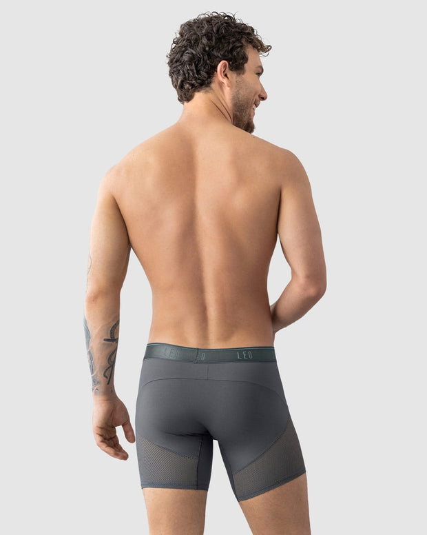 Bóxer medio de secado rápido con mallas transpirables en microfibra