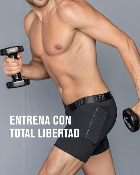 Bóxer deportivo con bolsillo lateral en microfibra#all_variants