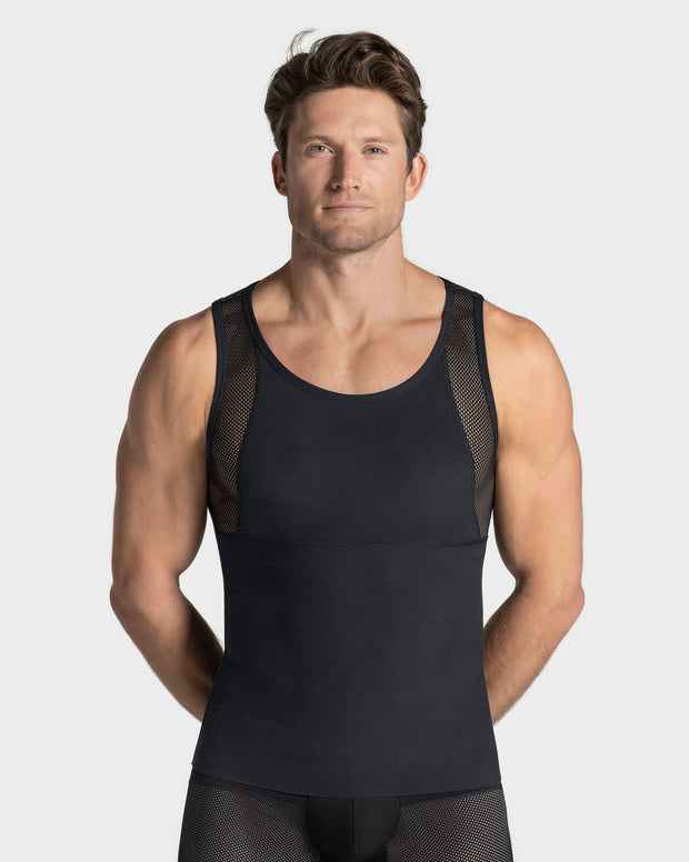 Camiseta manga sisa de compresión fuerte ideal para uso diario en algodón elástico
