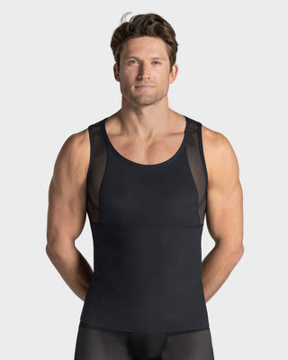 Camiseta manga sisa de compresión fuerte ideal para uso diario en algodón elástico#color_700-negro
