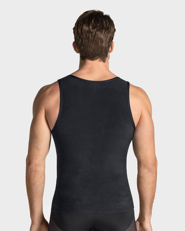 Camiseta manga sisa de compresión fuerte ideal para uso diario en algodón elástico#color_700-negro