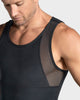 Camiseta manga sisa de compresión fuerte ideal para uso diario en algodón elástico#color_700-negro