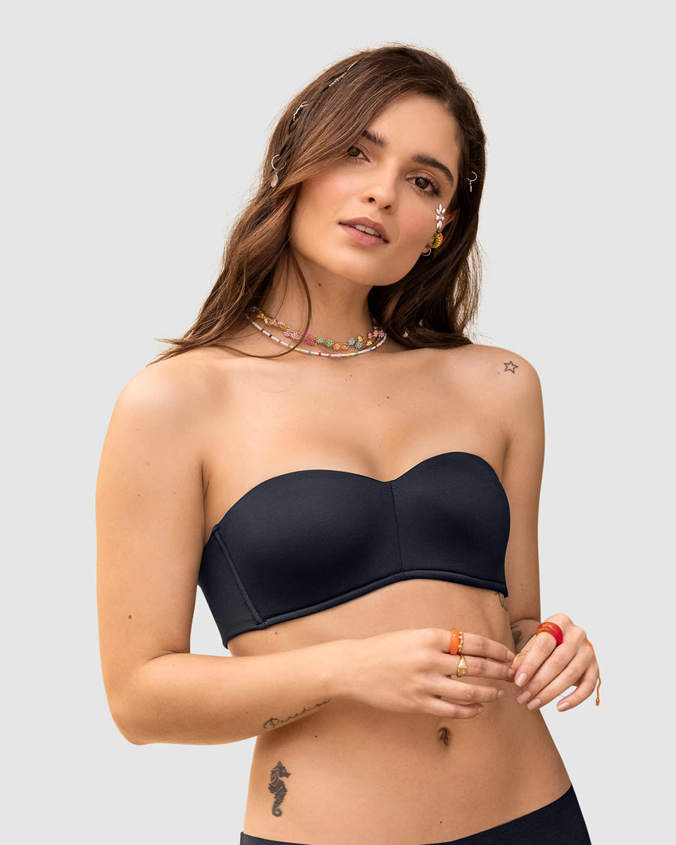 Brasier strapless ideal para busto pequeño y mediano oh so light