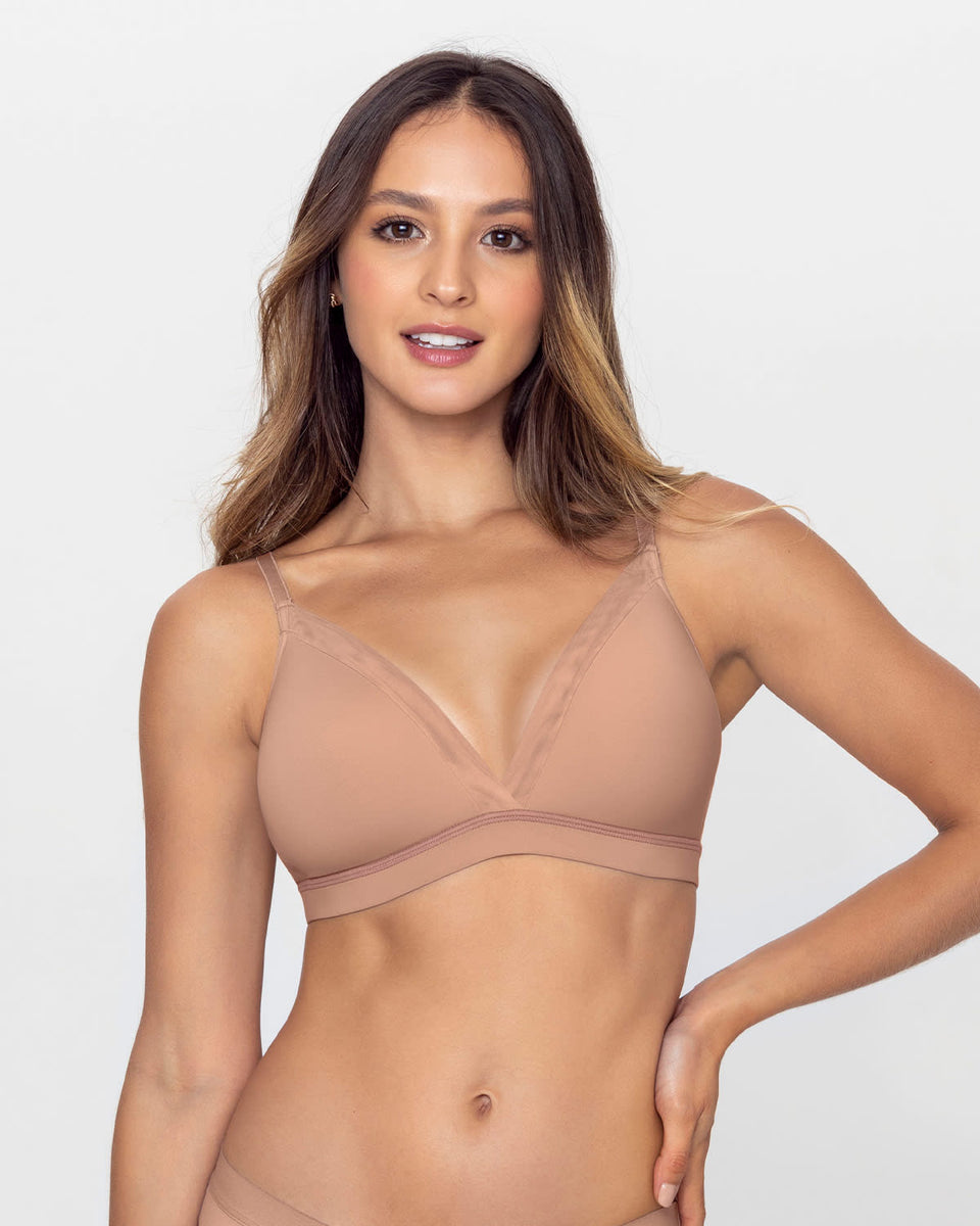 Brasier sin arco pura comodidad con detalles en tul