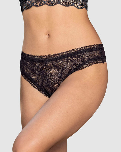 Panty brasilera en encaje floral#color_700-negro