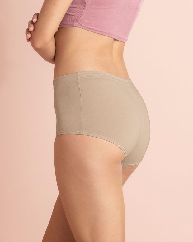 Paquete x 3 cómodos panties estilo bóxer con algodón