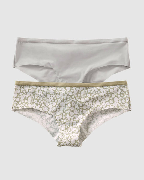 Paquete x 2 panties cacheteros ultralivianos y suaves#color_s05-gris-claro-estampado-flores