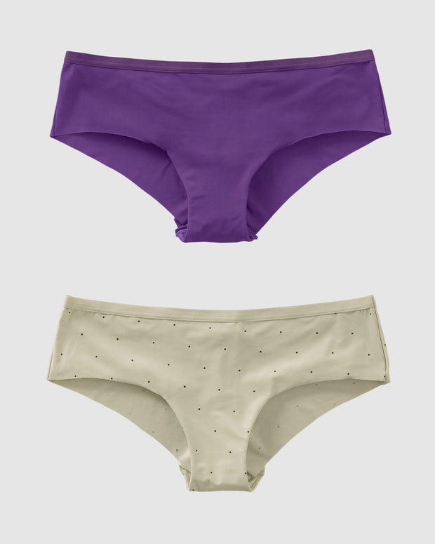 Paquete x 2 panties cacheteros ultralivianos y suaves#color_s07-estampado-morado-oscuro