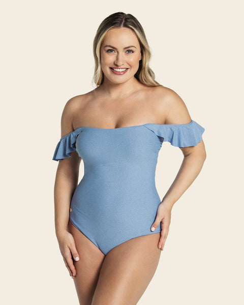 Vestido de baño con boleros y elástico antideslizante para uso strapless#color_512-azul-claro