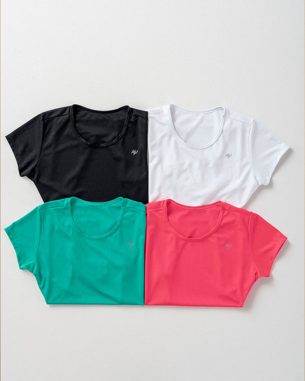 Camiseta deportiva de secado rápido y silueta semiajustada#color_690-verde