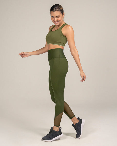 Top sin costuras doble faz con soporte alto de busto#color_475-verde