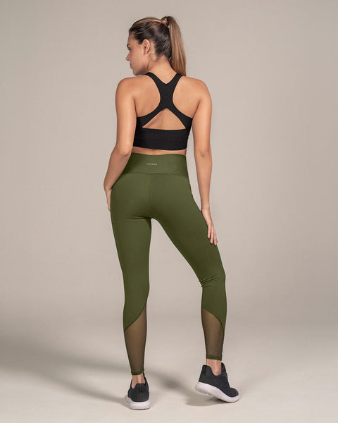 Legging deportivo con control de abdomen y tela antibacterial con aloe vera#color_695-verde