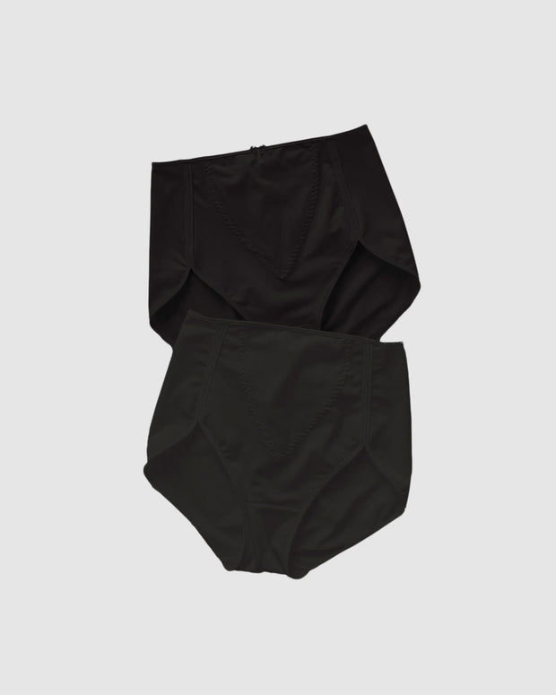 Paquete x 2 panty clásico de control#color_700-negro