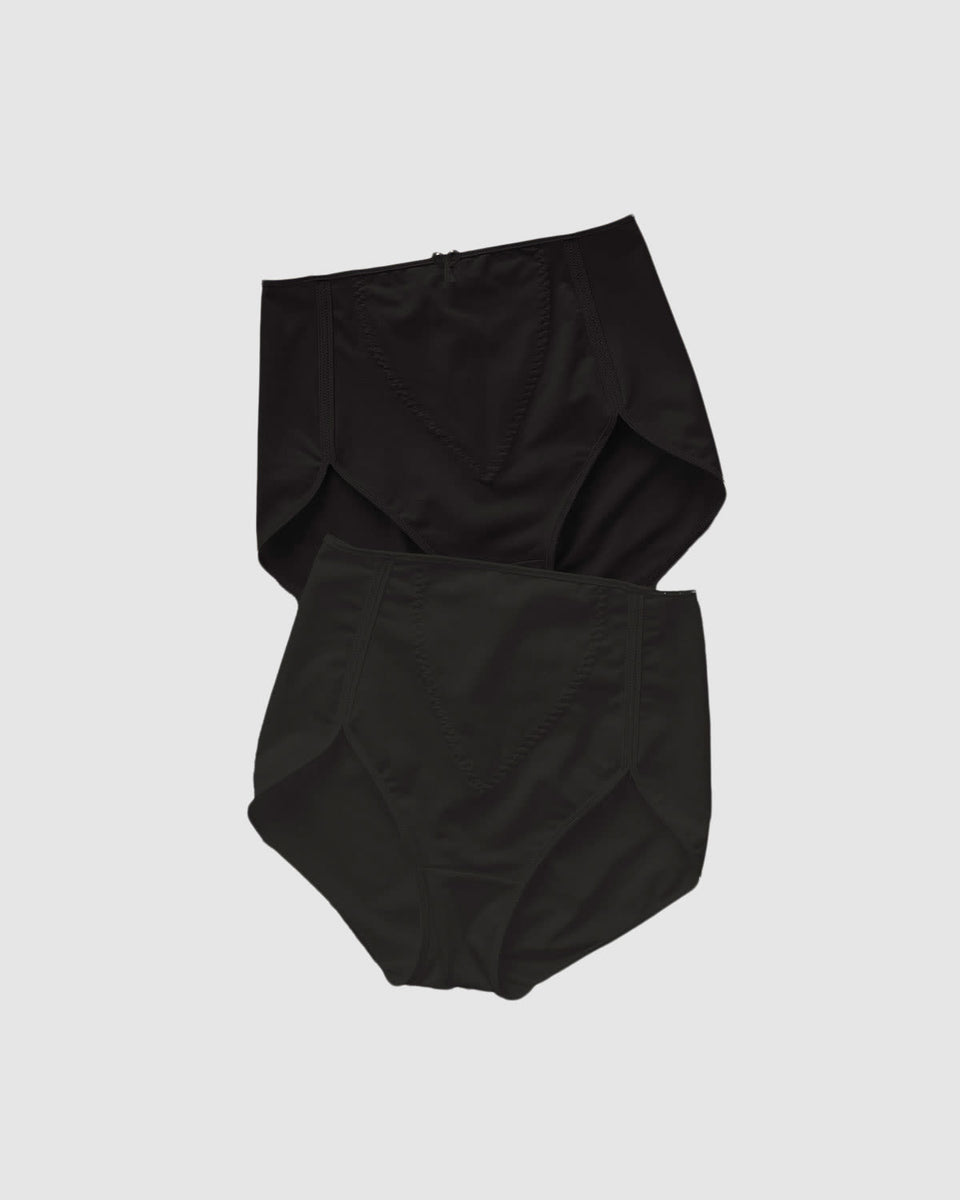 Paquete x 2 panty clásico de control