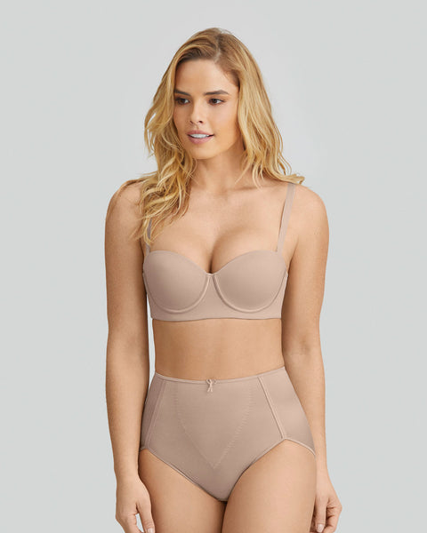 Paquete x 2 panty clásico de control#color_802-cafe-claro