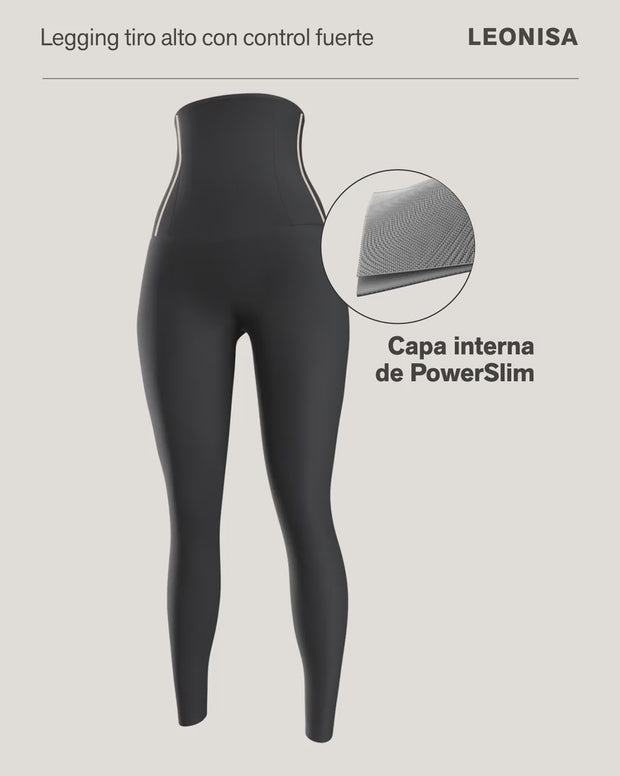 Legging de tiro alto de control en abdomen y piernas