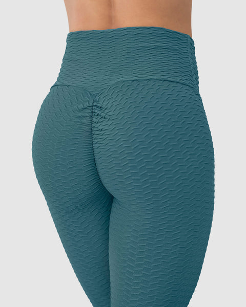 Legging levanta cola que moldea los glúteos y afina el abdomen y la cintura#color_a36-verde