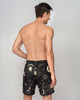 Pantaloneta corta de baño para hombre elaborada con pet reciclado#color_712-estampado-negro