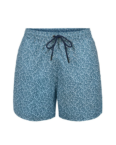 Pantaloneta de baño con malla interna y cintura ajustable#color_022-estampado-corales