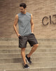 Camiseta manga sisa deportiva y de secado rápido para hombre#color_737-gris-claro