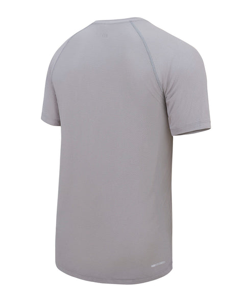 Camiseta deportiva con tela texturizada que permite el paso del aire#color_737-gris-claro