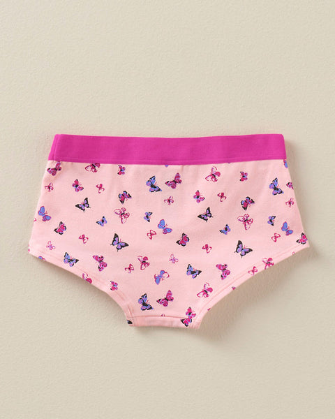 Paquete x 3 panties tipo hipster en algodón suave para niña#color_s40-mariposas-rosa-oscuro-azul