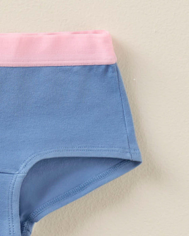 Paquete x 3 panties tipo hipster en algodón suave para niña#color_s40-mariposas-rosa-oscuro-azul