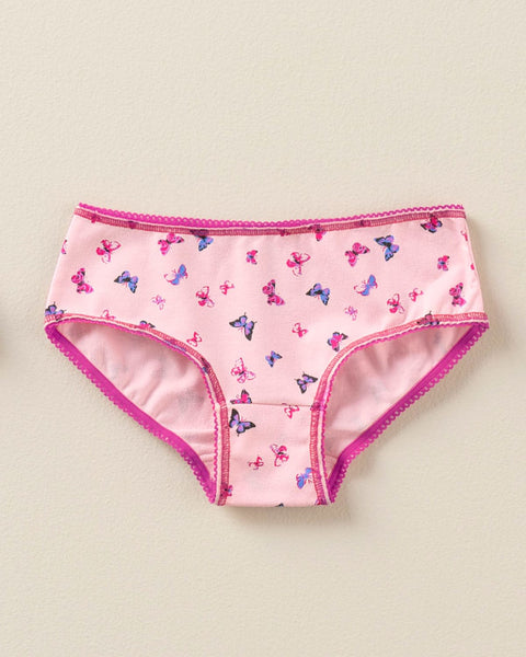 Paquete x 3 panties clásicos en algodón suave para niña#color_s24-mariposas-rosa-oscuro-lila