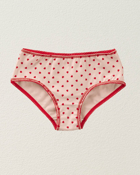 Paquete x 3 panties clásicos en algodón suave para niña#color_s25-corazones-rosado-rayas