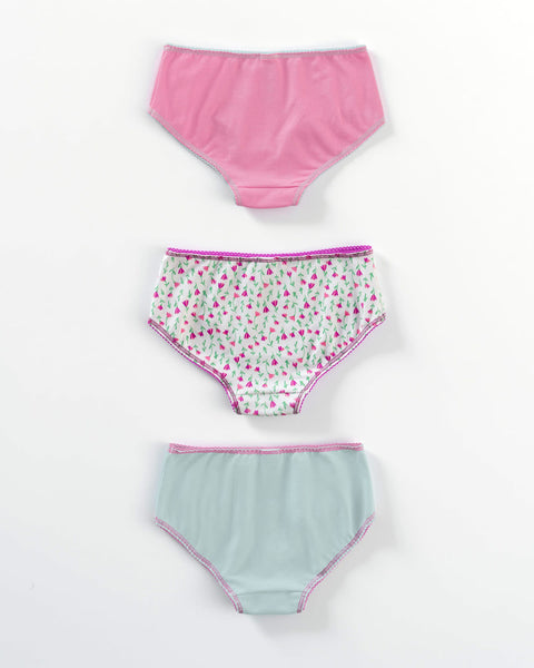 Paquete x 3 panties clásicos en algodón suave para niña#color_s26-flores-rosado-azul-claro