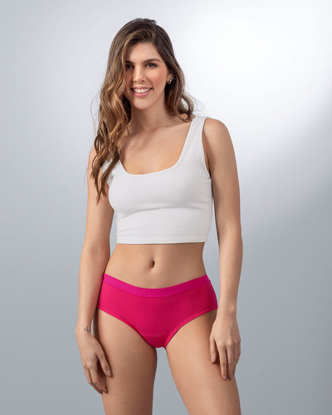 Paquete x 3 panties estilo hipster en algodón#color_s55-rosado-claro-estampado-fucsia-lila