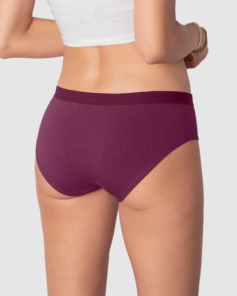 Paquete x 3 panties estilo hipster en algodón#color_s56-rosado-claro-vino-gris