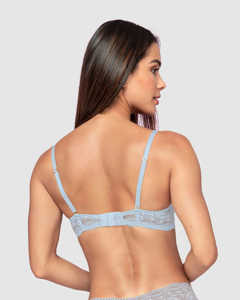 Brasier de realce suave en encaje con cargaderas multiusos#color_591-azul-claro