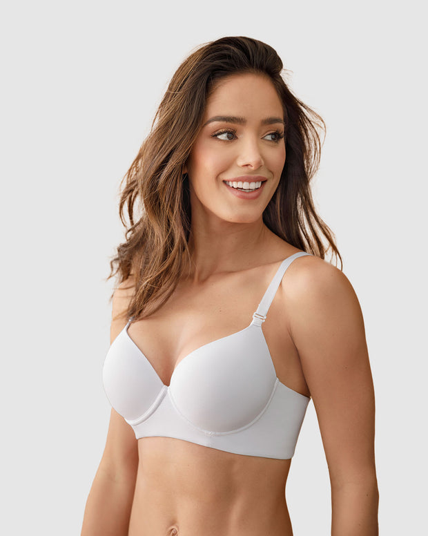 Brasier triangular de realce alto copa lisa