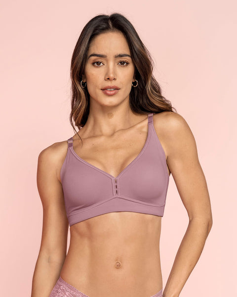 Brasier tipo top con abrochadura en espalda#color_413-mora