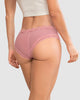 Panty cachetero en tul con toques de encaje suave al tacto#color_348-rosado-medio