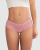 Panty cachetero en tul con toques de encaje suave al tacto#color_348-rosado-medio