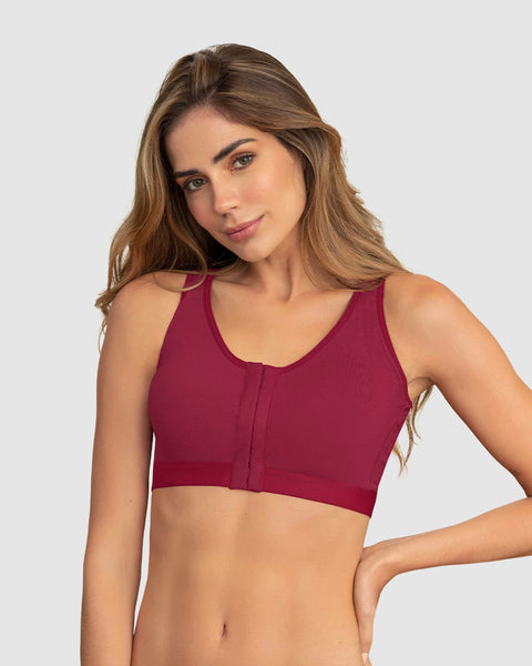 Brasier tipo top multiusos ultracómodo en algodón all in one bra#color_259-vino