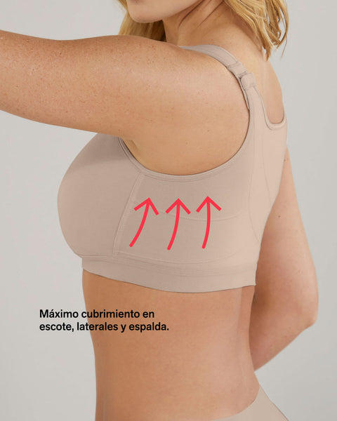 Brasier tipo top multiusos ultracómodo en algodón all in one bra#all_variants