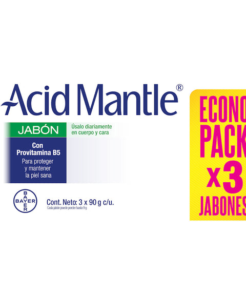 Acid mantle jabón con provitamina b5 3 unidades x 90 gramos#color_sin-color