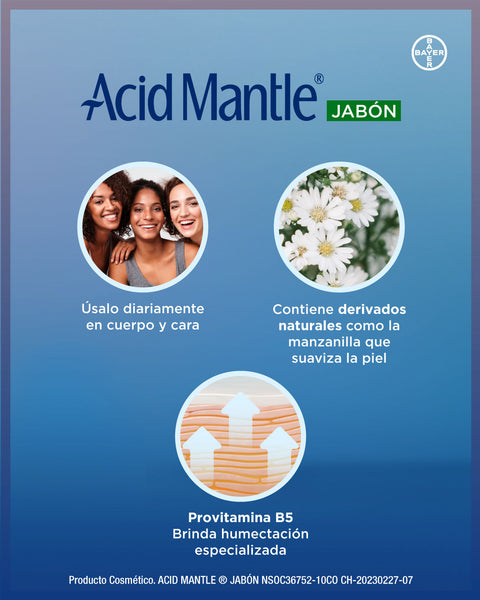Acid mantle jabón con provitamina b5 3 unidades x 90 gramos#color_sin-color