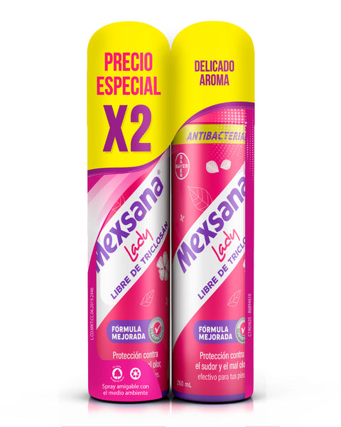 Mexsana® Lady Spray Desodorante Para Pies 2 x 260ml#color_s01-surtido-antibacterial